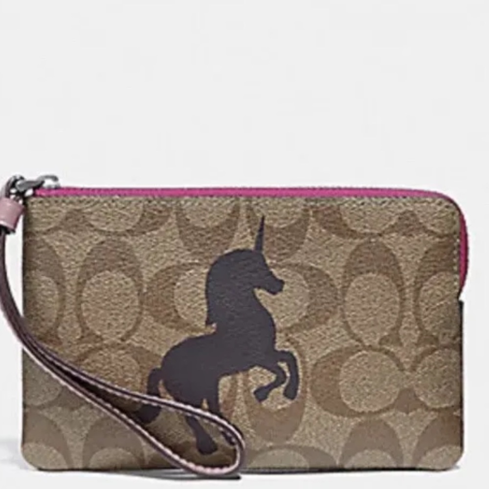 Coach Unicorn wristlet